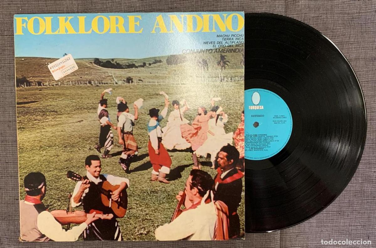 Discos de vinilo: LP - FOLKLORE ANDINO. VV.AA, TURQUESA / MARFER, 1982. - Foto 1