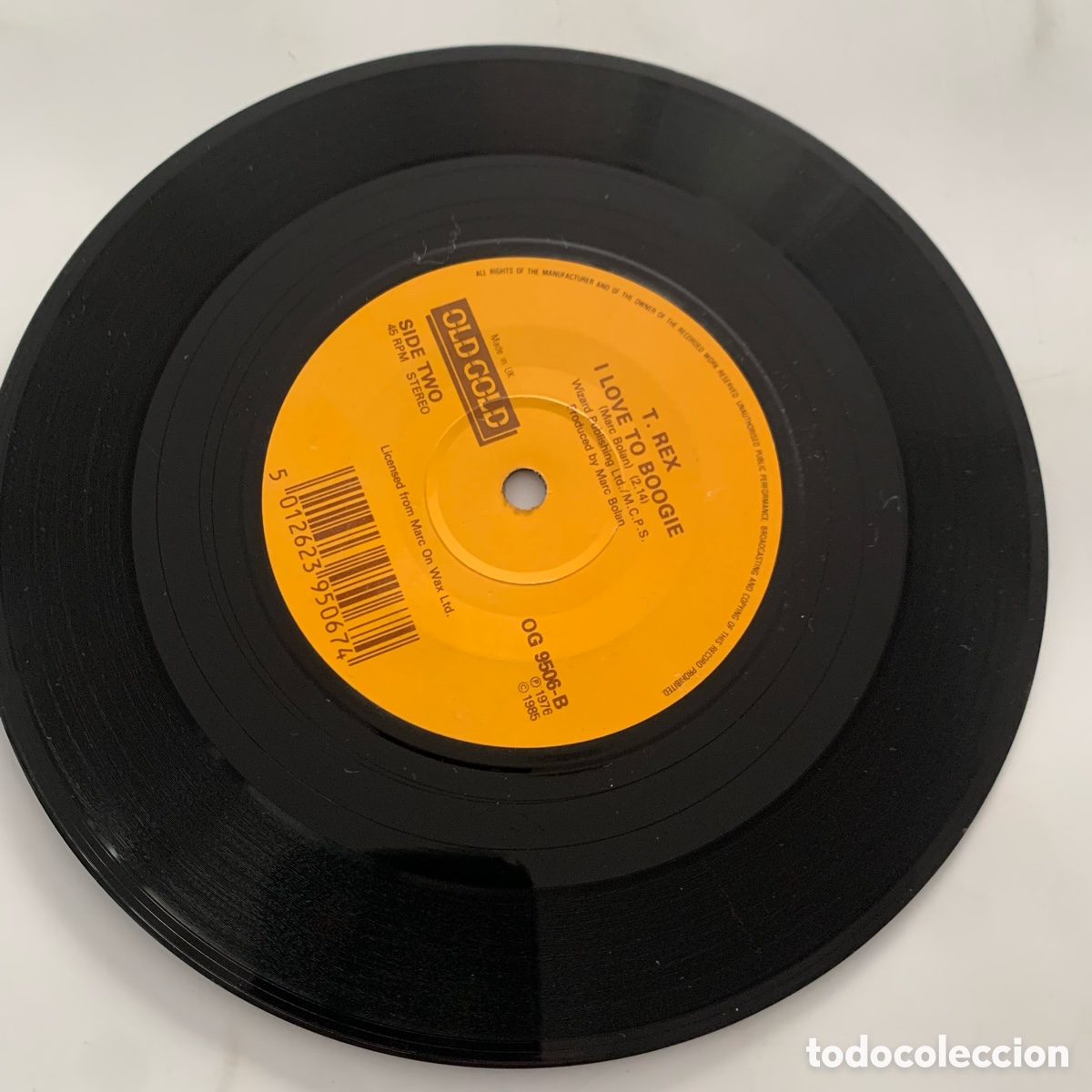 Discos de vinilo: single 7 T. Rex &ndash; Telegram Sam edicion UK de 1985 - Foto 4