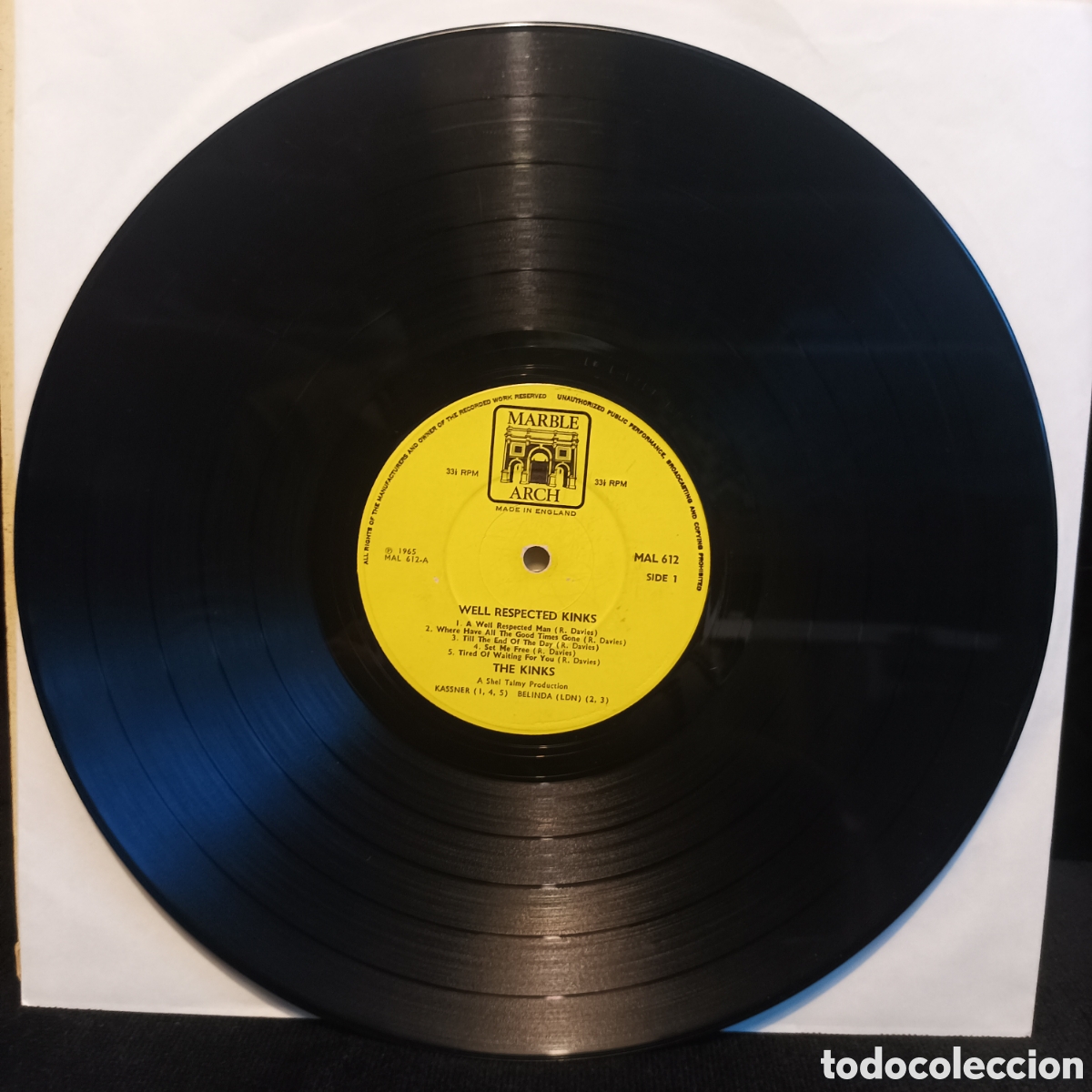 Discos de vinilo: The Kinks - Well Respected Kinks 1966 UK - Foto 3