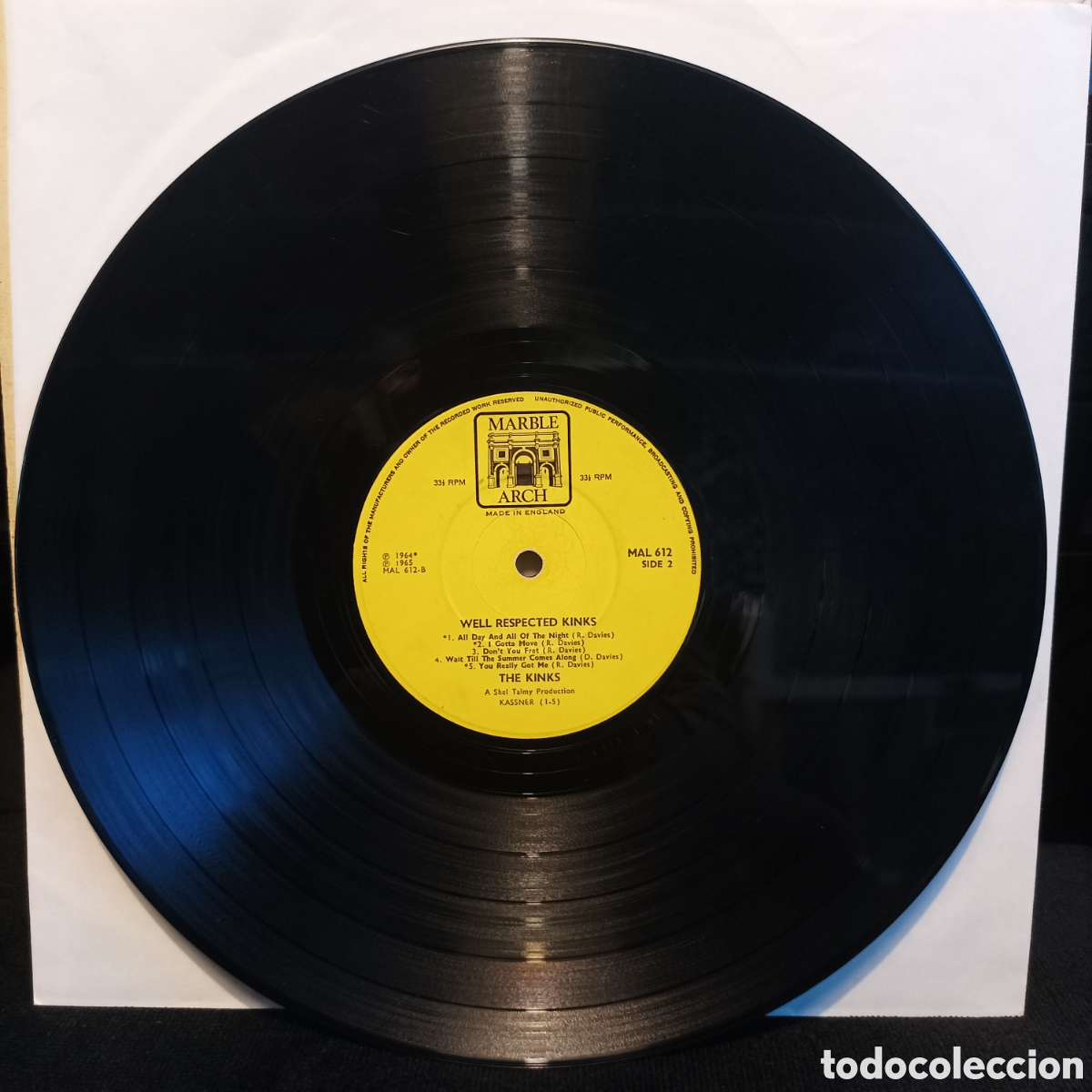 Discos de vinilo: The Kinks - Well Respected Kinks 1966 UK - Foto 4