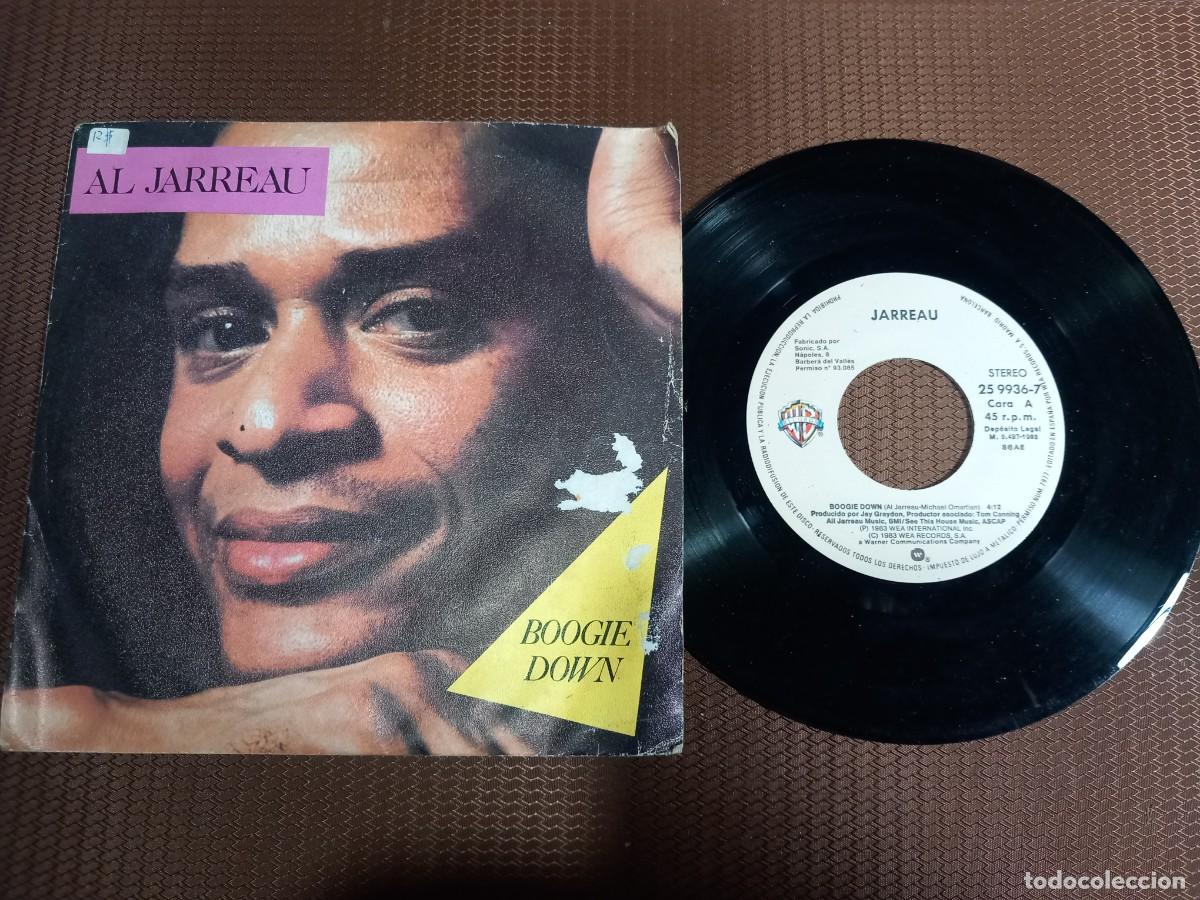 Discos de vinilo: AL JARREAU / BOOGIE DOWN / SINGLE 7 PULGADAS - Foto 1