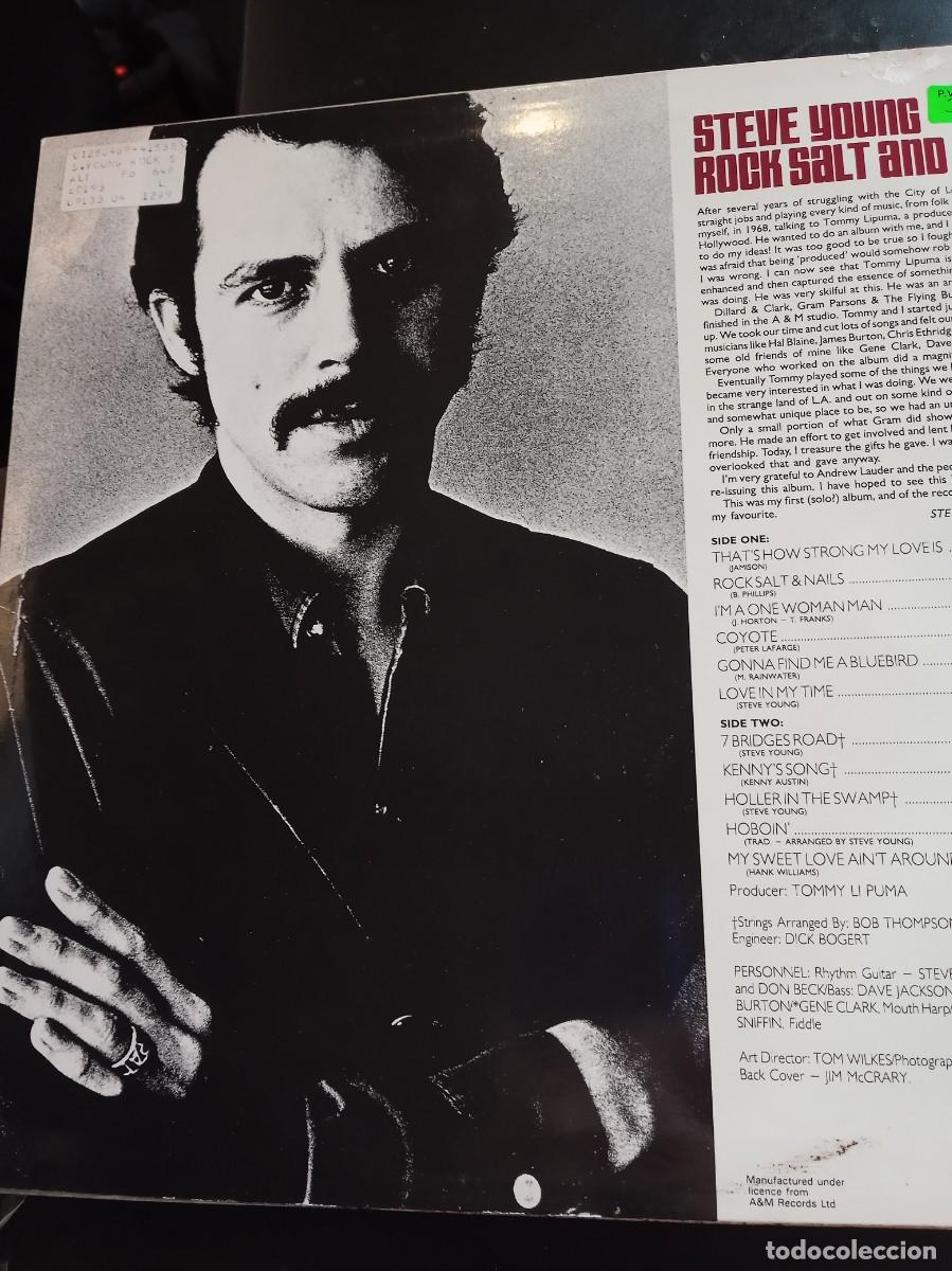 Discos de vinilo: STEVE YOUNG- ROCK SALT AND NAILS. LP. - Foto 2