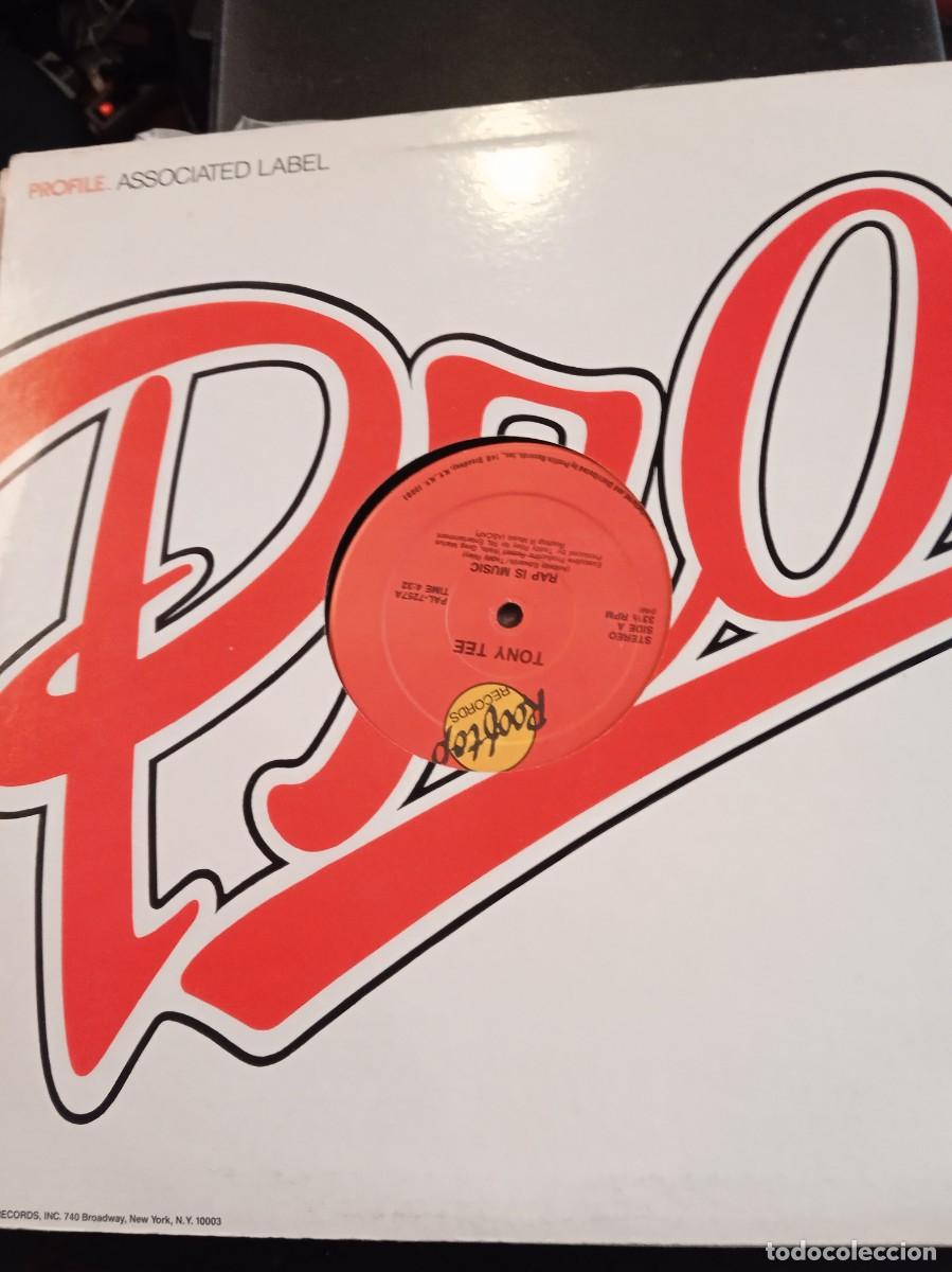 Discos de vinilo: TONY TEE- RAP IS MUSIC. MAXISINGLE. - Foto 2