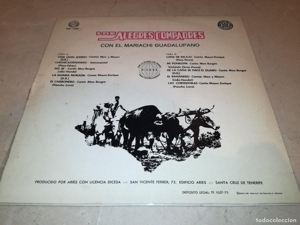 Discos de vinilo: LOS ALEGRES COMPADRES-ORIGINAL ESPA&Ntilde;OL 1975-VINILO EN EXCELENTE ESTADO - Foto 2