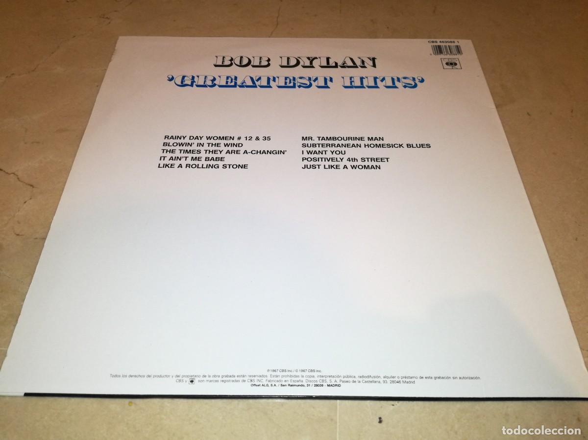 Discos de vinilo: BOB DYLAN-GREATEST HITS-EDICI&Oacute;N ESPA&Ntilde;OLA - Foto 2