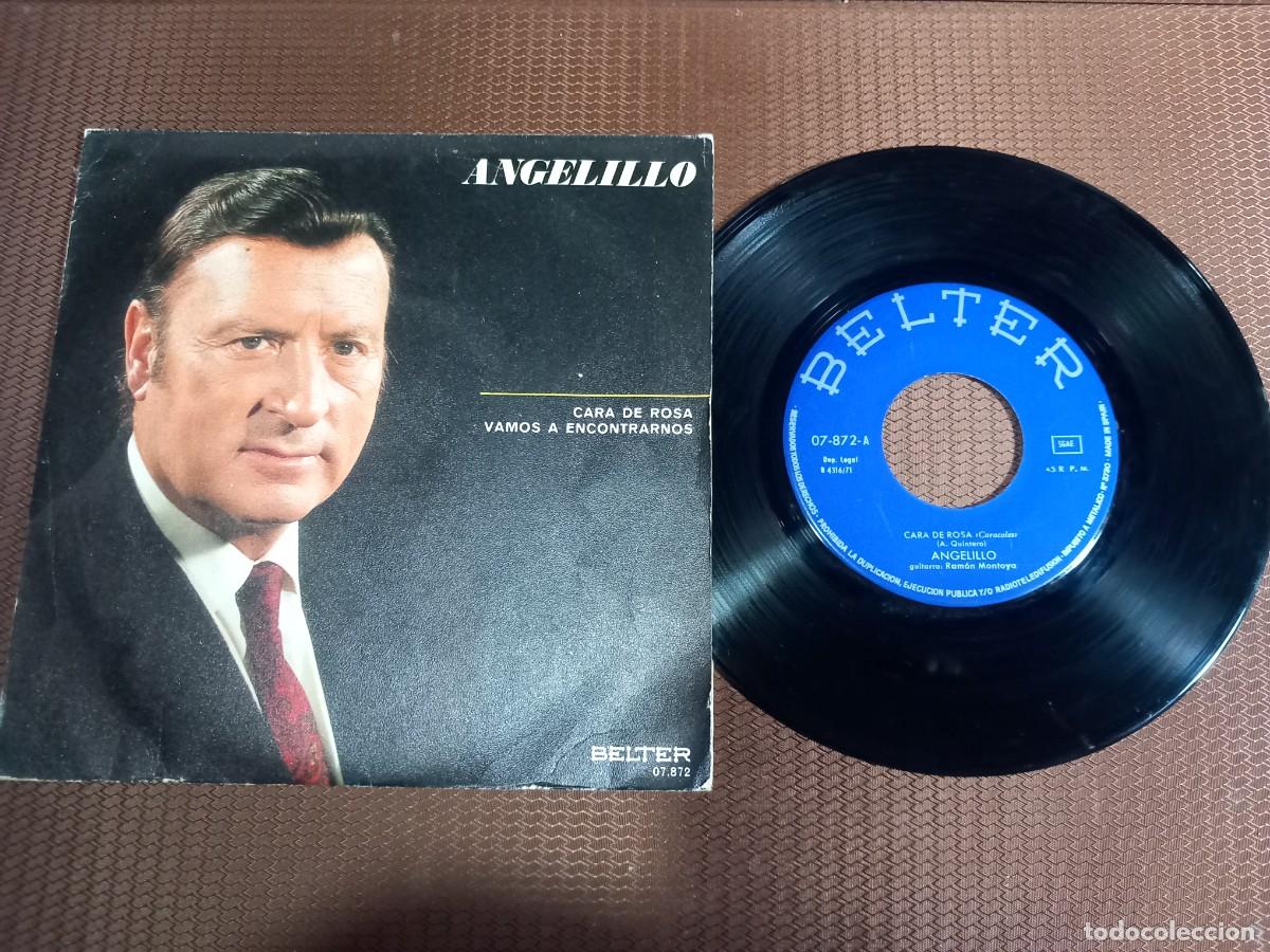 Discos de vinilo: ANGELILLO / CARA DE ROSA / SINGLE 7 PULGADAS - Foto 1