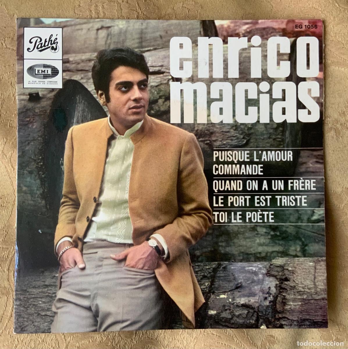 Discos de vinilo: VINILO SINGLE ENRICO MACIAS PUISQUE L AMOUR COMMANDE - Foto 1