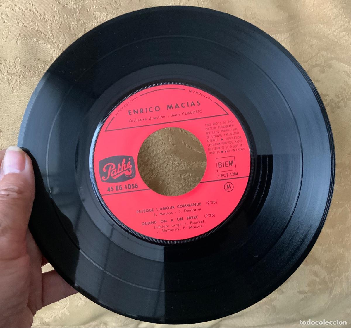 Discos de vinilo: VINILO SINGLE ENRICO MACIAS PUISQUE L AMOUR COMMANDE - Foto 5