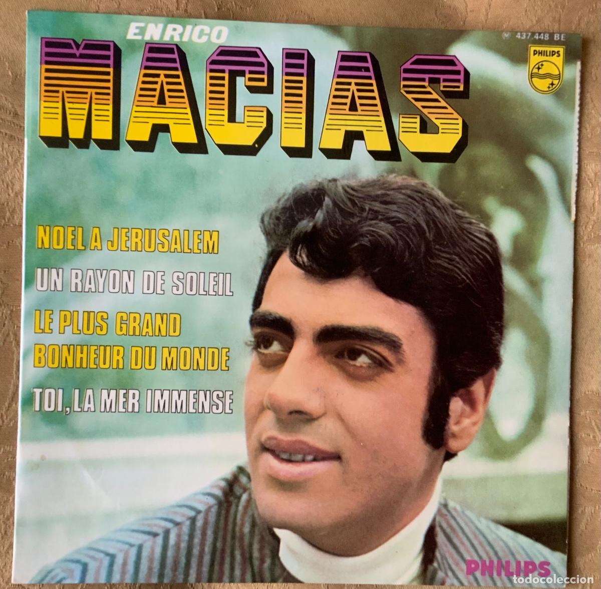 Discos de vinilo: VINILO SINGLE ENRICO MACIAS NOEL A JERUSALEM - Foto 1