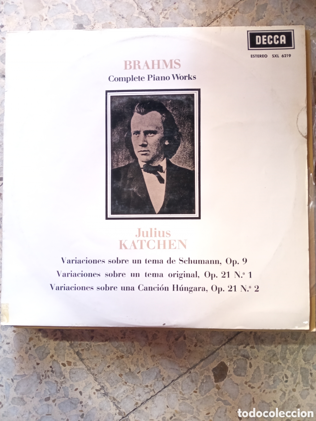 Discos de vinilo: LP BRAHMS COMPLETE PIANO WORKS JULIUS KATCHEN SCHUMANN OP 9 - Foto 1