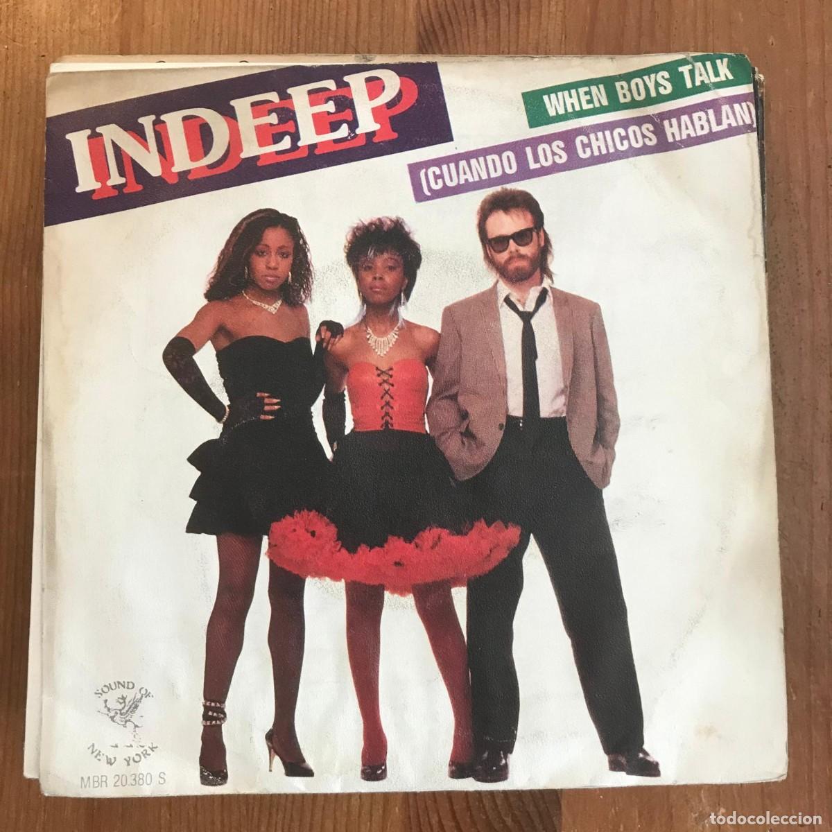 Discos de vinilo: INDEEP - WHEN BOYS TALK - SINGLE MARFER 1983 - Foto 1
