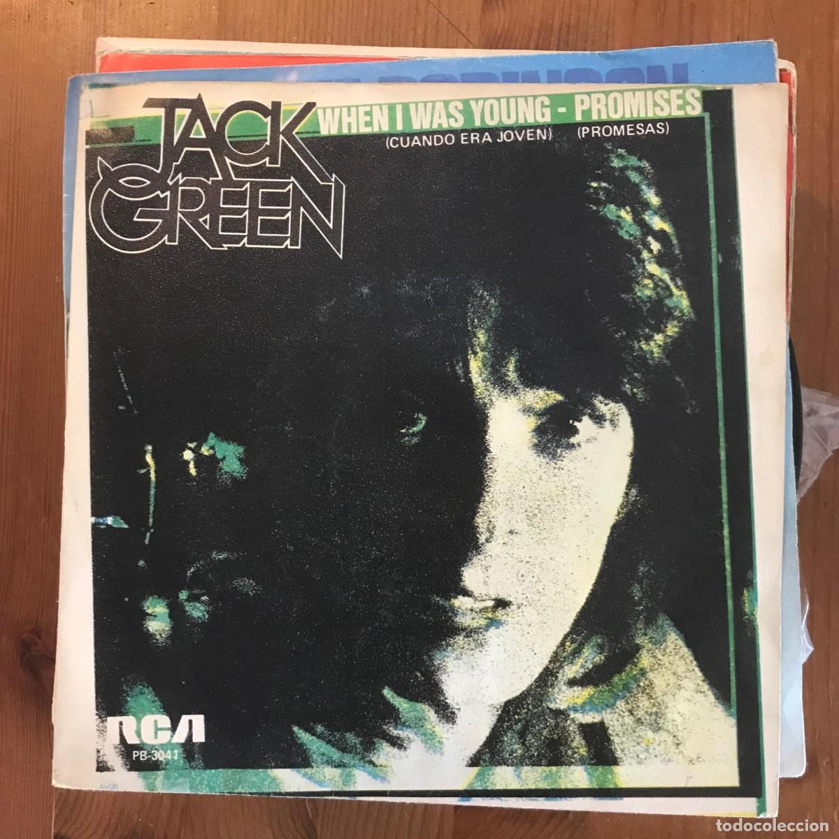 Discos de vinilo: JACK GREEN - WHEN I WAS YOUNG - SINGLE RCA SPAIN 1982 - Foto 1