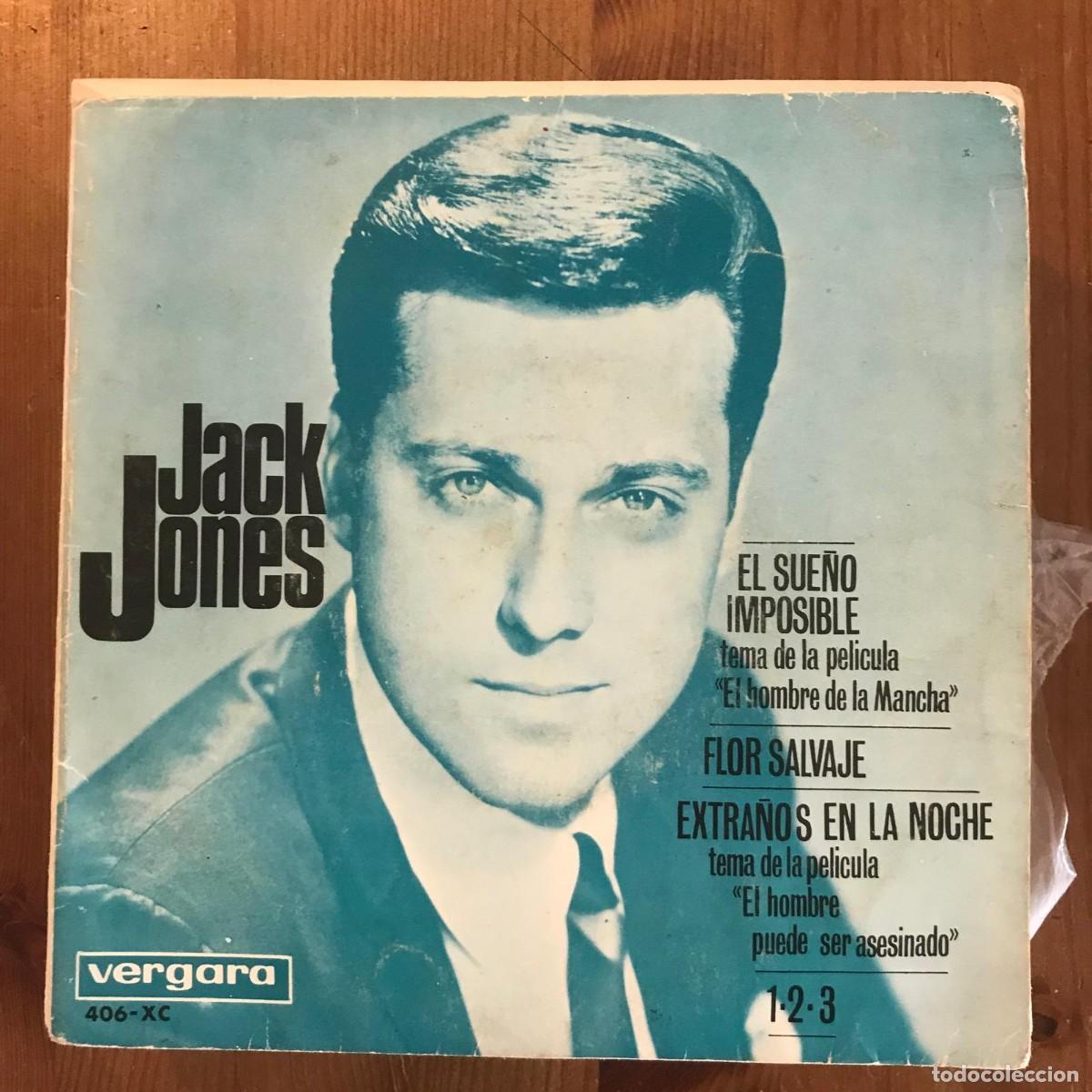 Discos de vinilo: JACK JONES - THE IMPOSSIBLE DREAM - EP VERGARA SPAIN 1966 - Foto 1