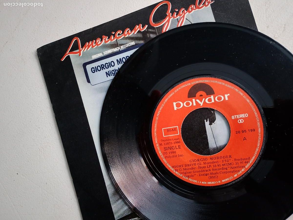 Discos de vinilo: Giorgio Moroder &lrm;&ndash; Night Drive ed espa&ntilde;ola 1980 - Foto 4