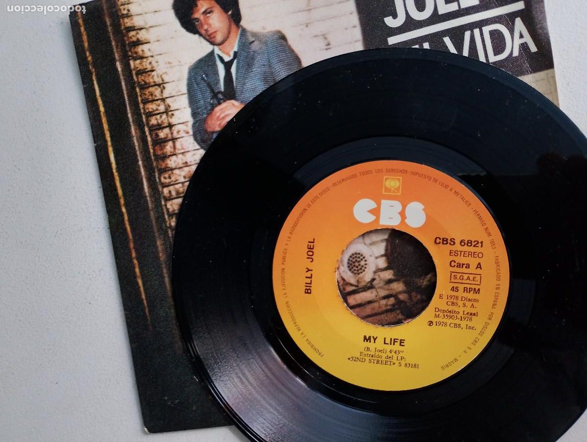 Discos de vinilo: Billy Joel &lrm;&ndash; Mi Vida ed espa&ntilde;ola 1978 Pop Rock - Foto 3