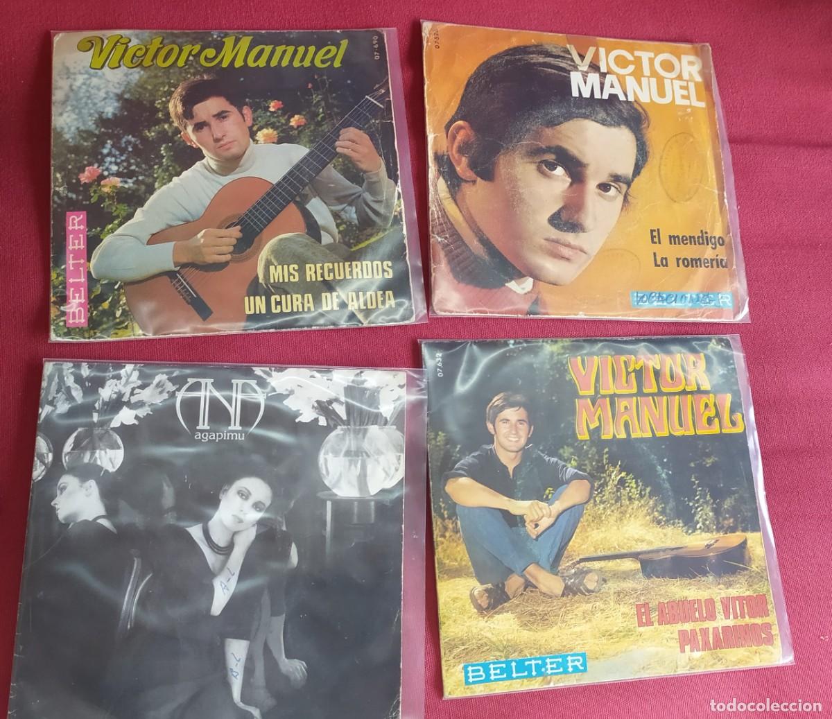 Discos de vinilo: 4 singles de Victor Manuel y Ana Belen - Foto 1