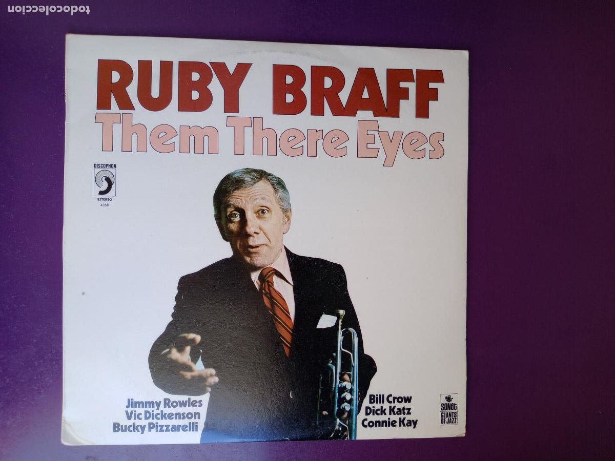 Discos de vinilo: Ruby Braff &lrm;&ndash; Them There Eyes - LP DISCOPHON 1978 PRECINTADO - SWING JAZZ - Foto 1