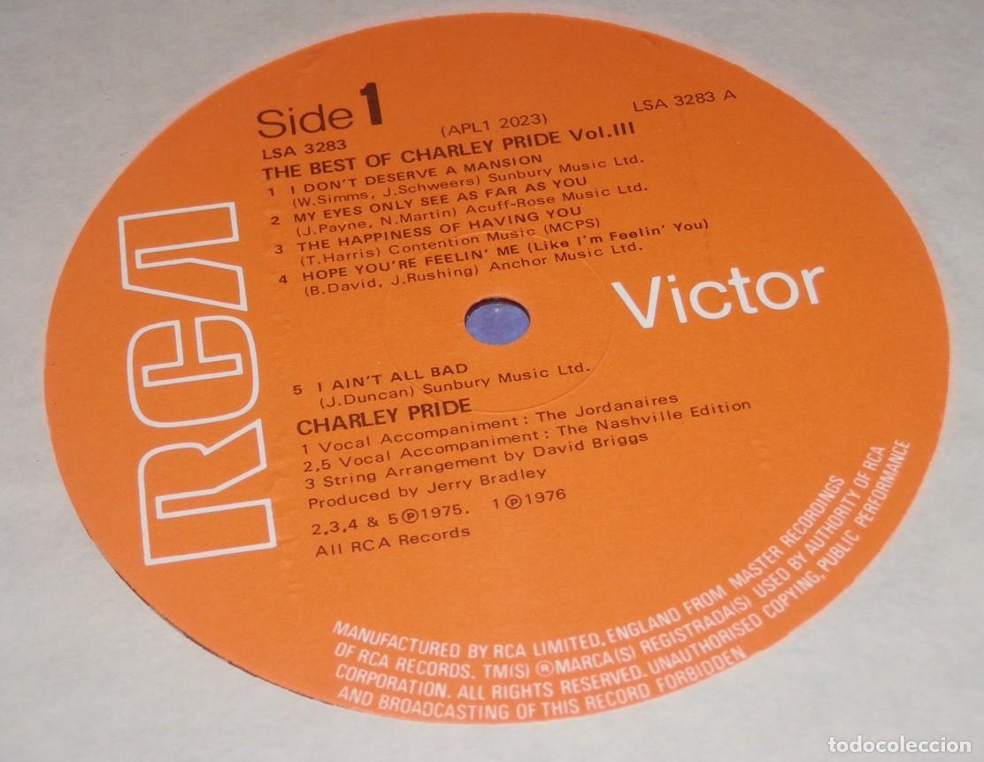 Discos de vinilo: DISCO LP DE VINILLO DE CHARLEY PRIDE - Foto 3