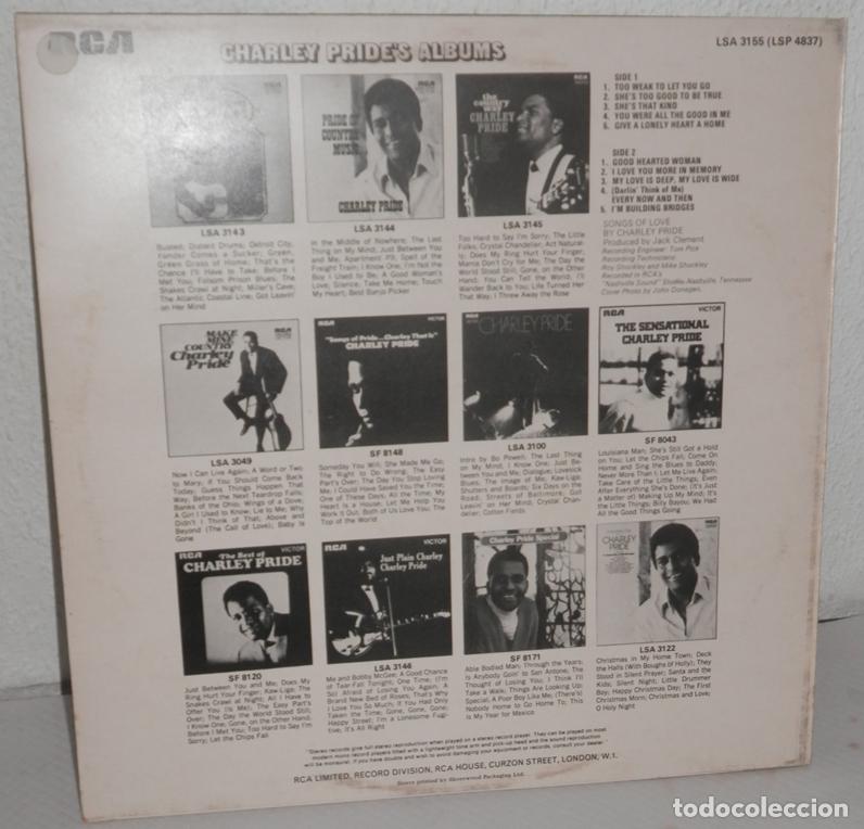 Discos de vinilo: DISCO LP DE VINILLO DE CHARLEY PRIDE - Foto 2