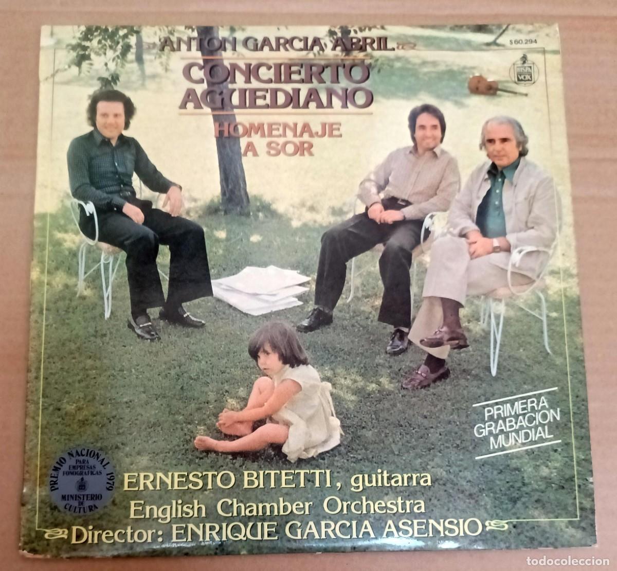 Dischi in vinile: Anton Garcia Abril-Ernesto Bitetti &lrm;&ndash; Concierto Aguediano / Homenaje A Sor LP 1979