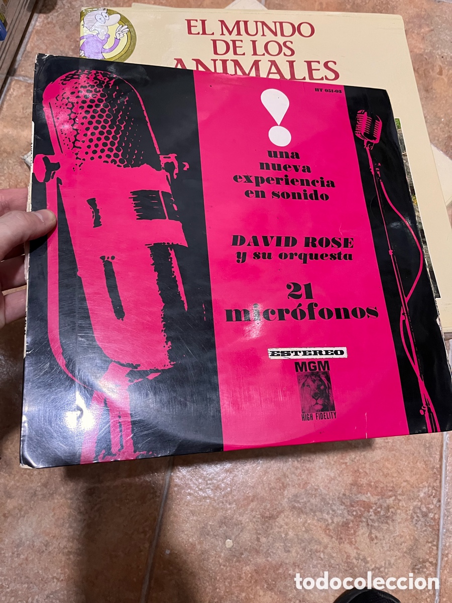 Discos de vinilo: Blas52D LP-DAVID ROSE Y ORQUESTA 21 MICROFONOS-HISPAVOX MGM - Foto 1