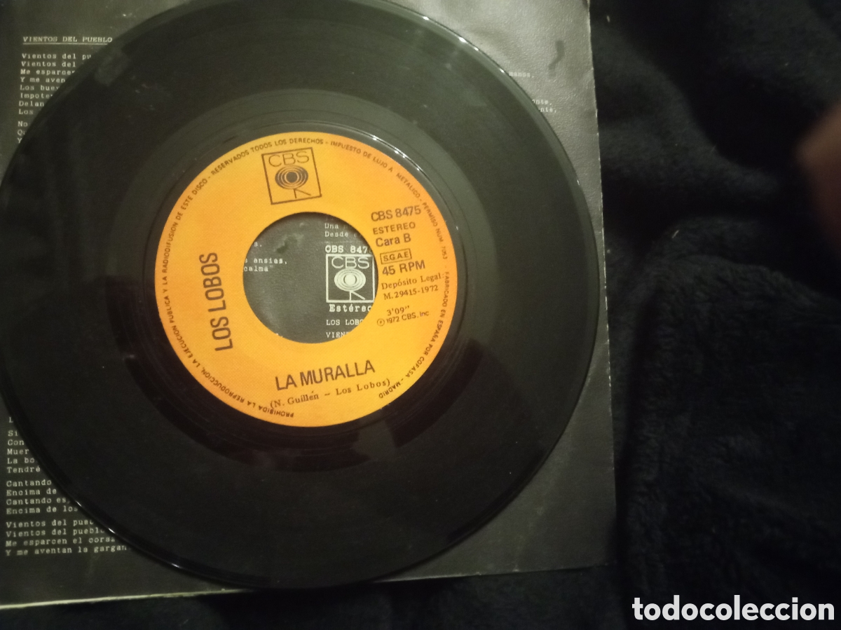 Discos de vinilo: Vinilo, Vientos del Pueblo, Los Lobos de 1972 - Foto 2