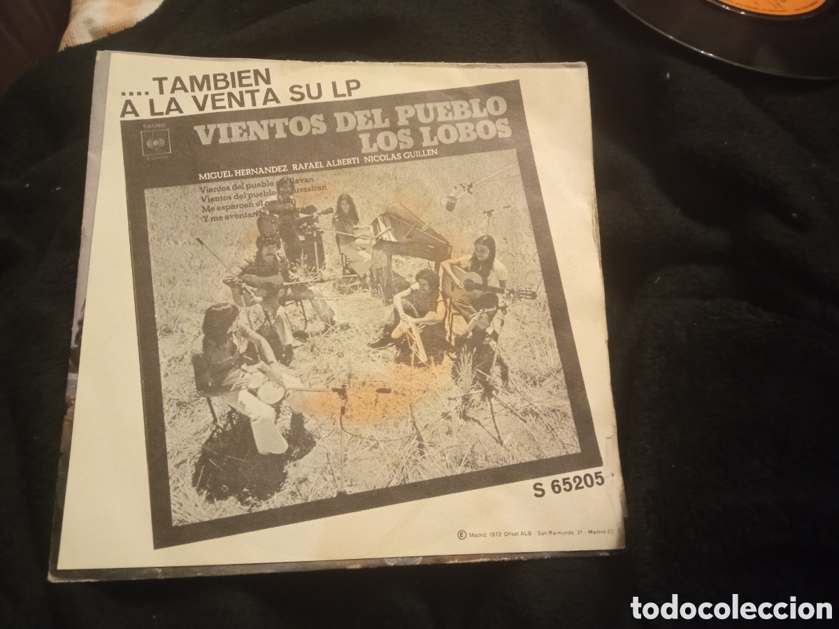 Discos de vinilo: Vinilo, Vientos del Pueblo, Los Lobos de 1972 - Foto 1