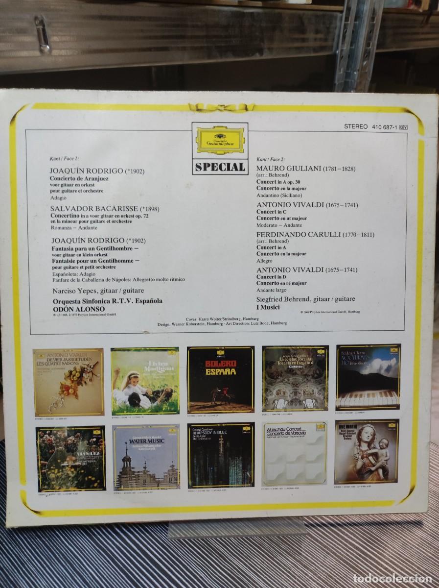 Discos de vinilo: ARANJUEZ NARCISO YEPES Y MUSICI - Foto 2
