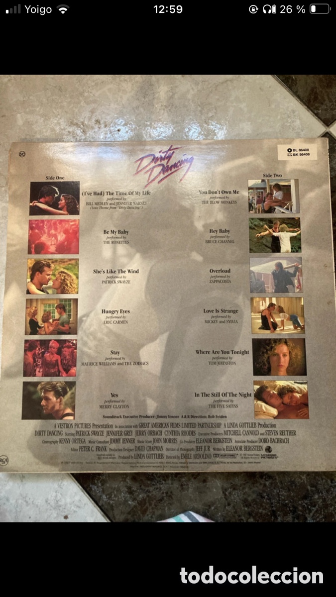 Discos de vinilo: Vinilo muy antiguo de Dirty Dancing - Foto 2