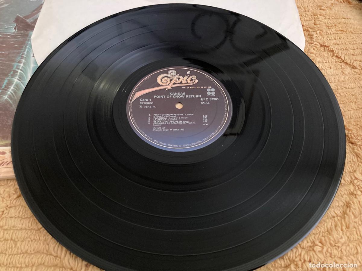 Discos de vinilo: LP Kansas - Point Of Know Return (Epic, 1977) Rock, progresivo - Foto 3