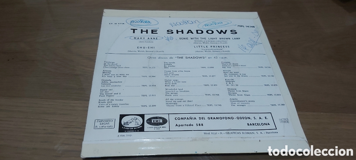 Discos de vinilo: SINGLE THOSE BRILLIANT SHADOWS. 1965 - Foto 2