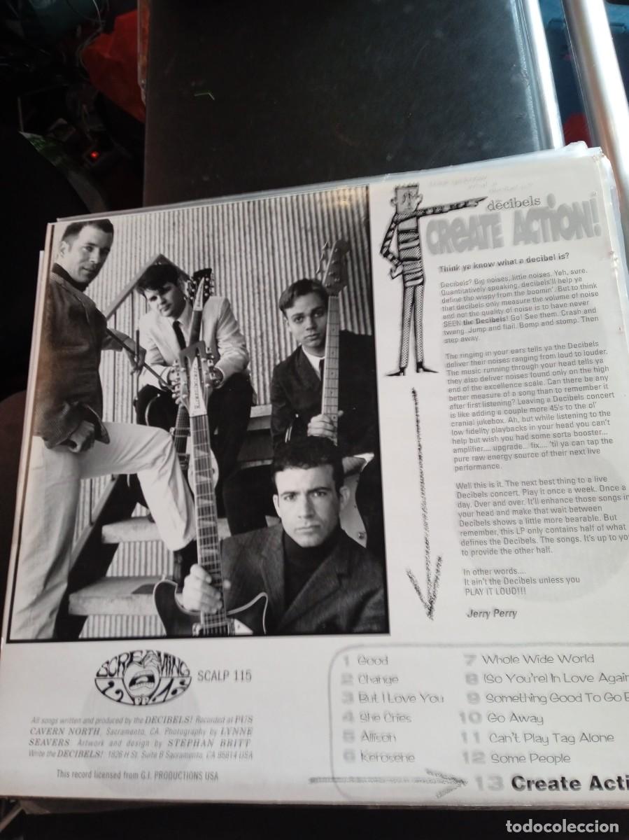 Discos de vinilo: THE DECIBELS- CREATE ACTION! LP - Foto 2