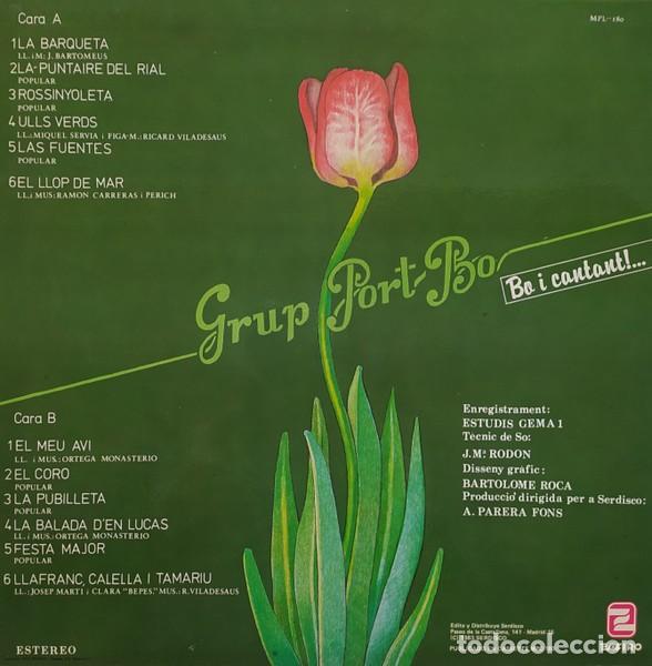 Discos de vinilo: Grup Port-Bo &ndash; Bo I Cantant!... - Foto 2