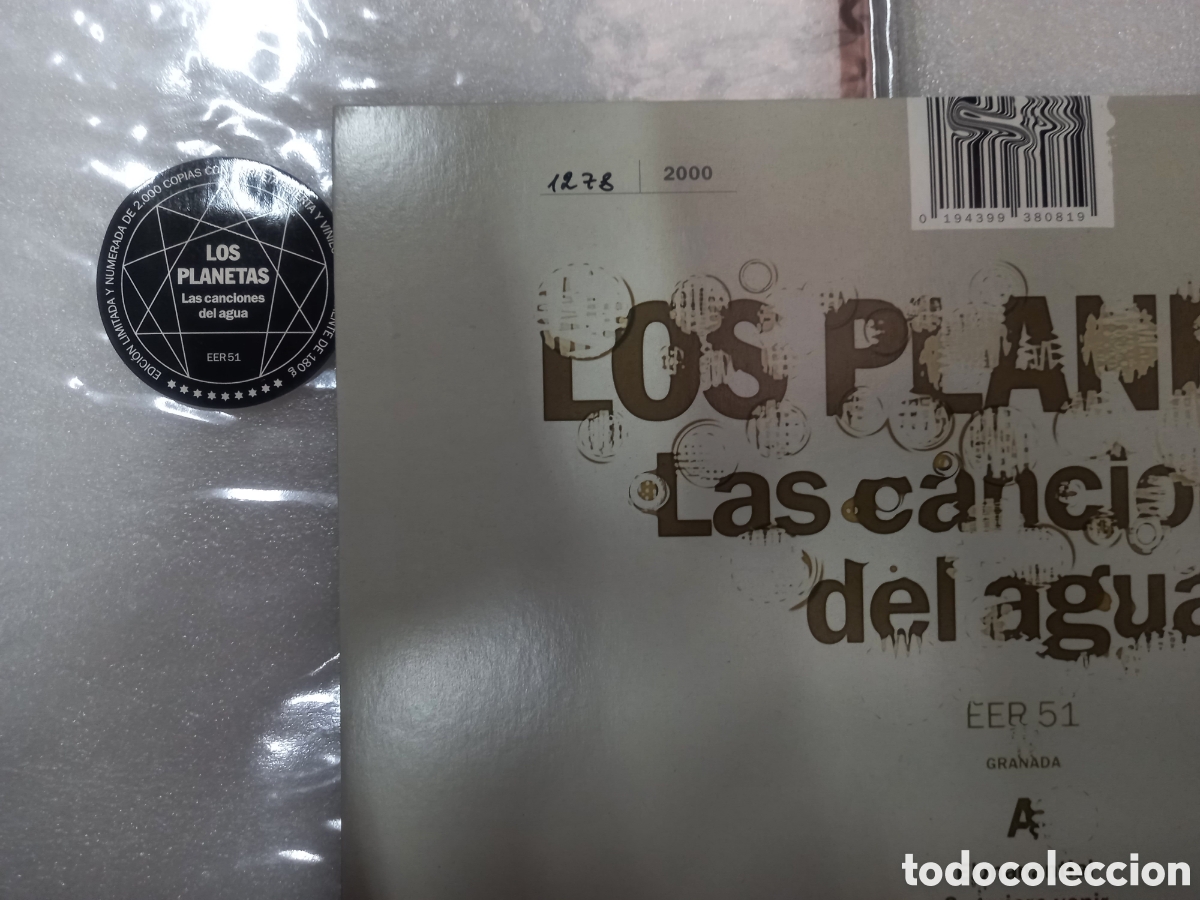 Discos de vinilo: LOS PLANETAS LAS CANCIONES DEL AGUA-NUMERADO - Foto 2