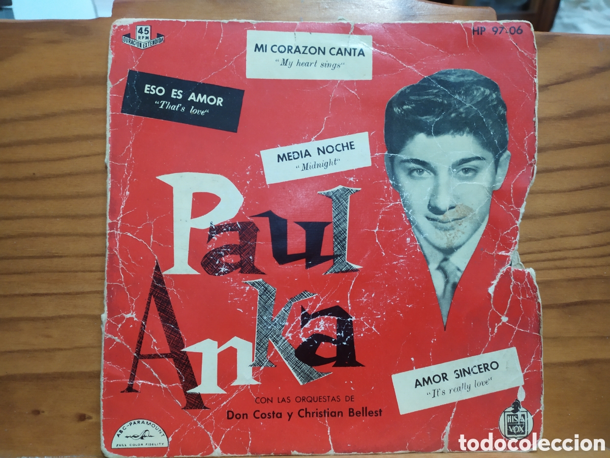 Discos de vinilo: Vinilo single: Paul Anka - Hispavox 1959 - Foto 1