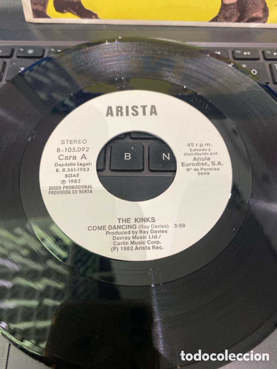 Discos de vinilo: THE KINKS - COME DANCING + NOISE SINGLE PROMO - Foto 2