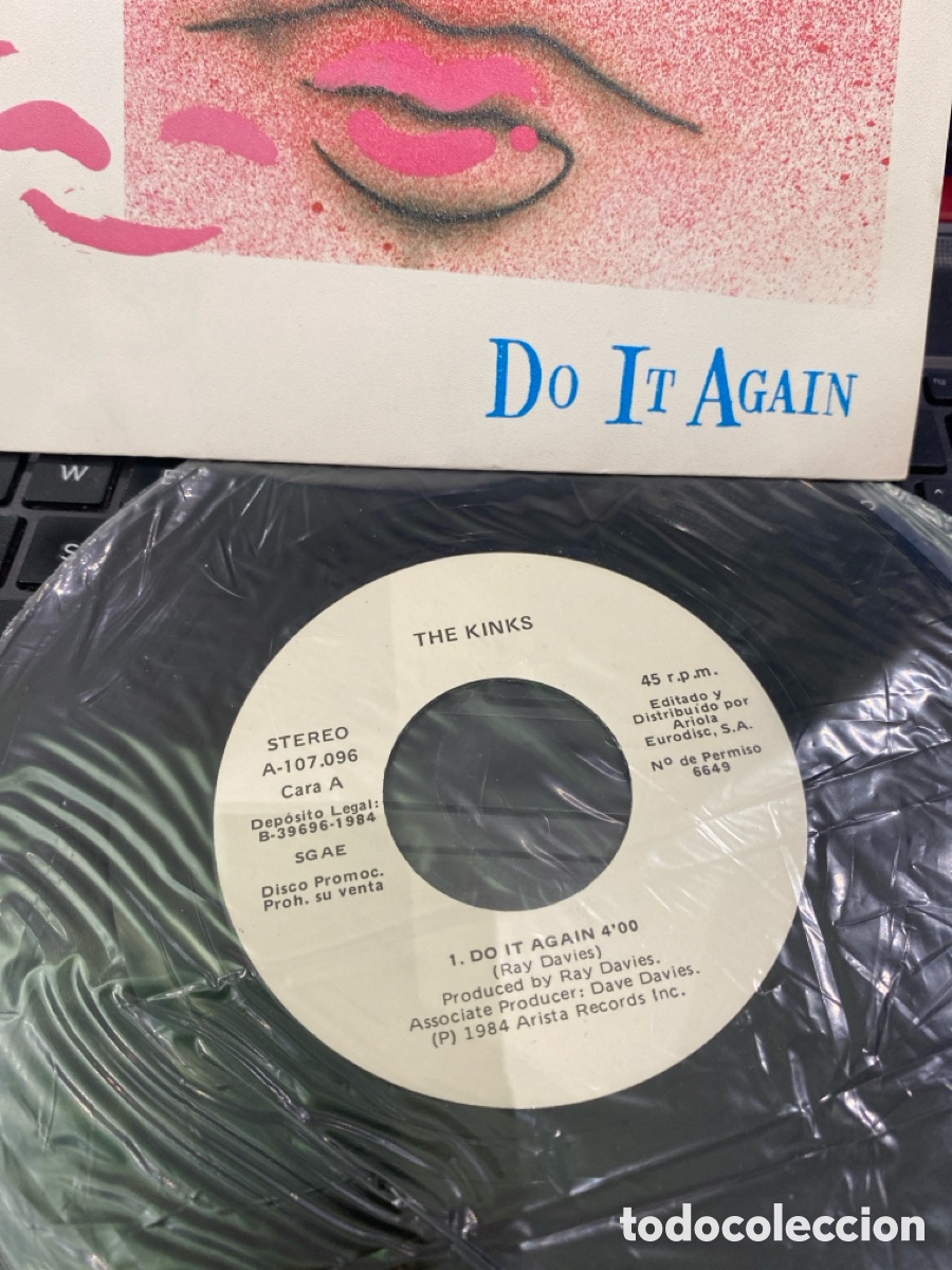 Discos de vinilo: THE KINKS - DO IT AGAIN + GUILTY SINGLE SPAIN PROMO - Foto 2