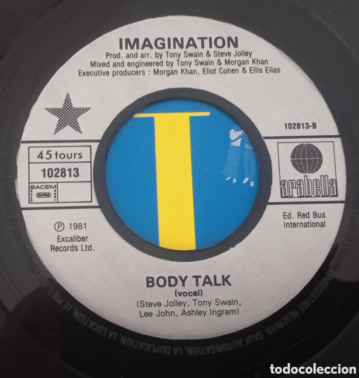 Discos de vinilo: IMAGINATION - Body talk (1981) single - Foto 3