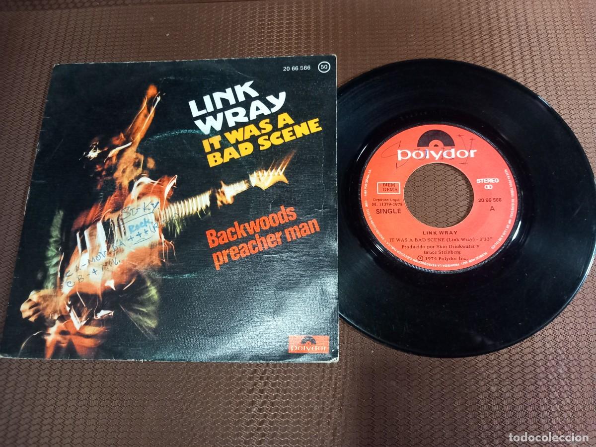 Discos de vinilo: LINK WRAY / IT WAS A BAD SCENE / SINGLE 7 PULGADAS - Foto 1