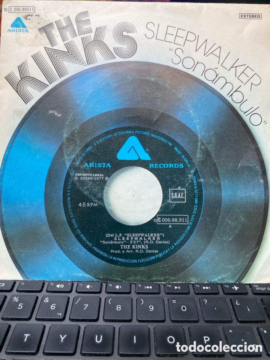 Discos de vinilo: THE KINKS - SLEEPWALKER + FULL MOON SINGLE SPAIN - Foto 1
