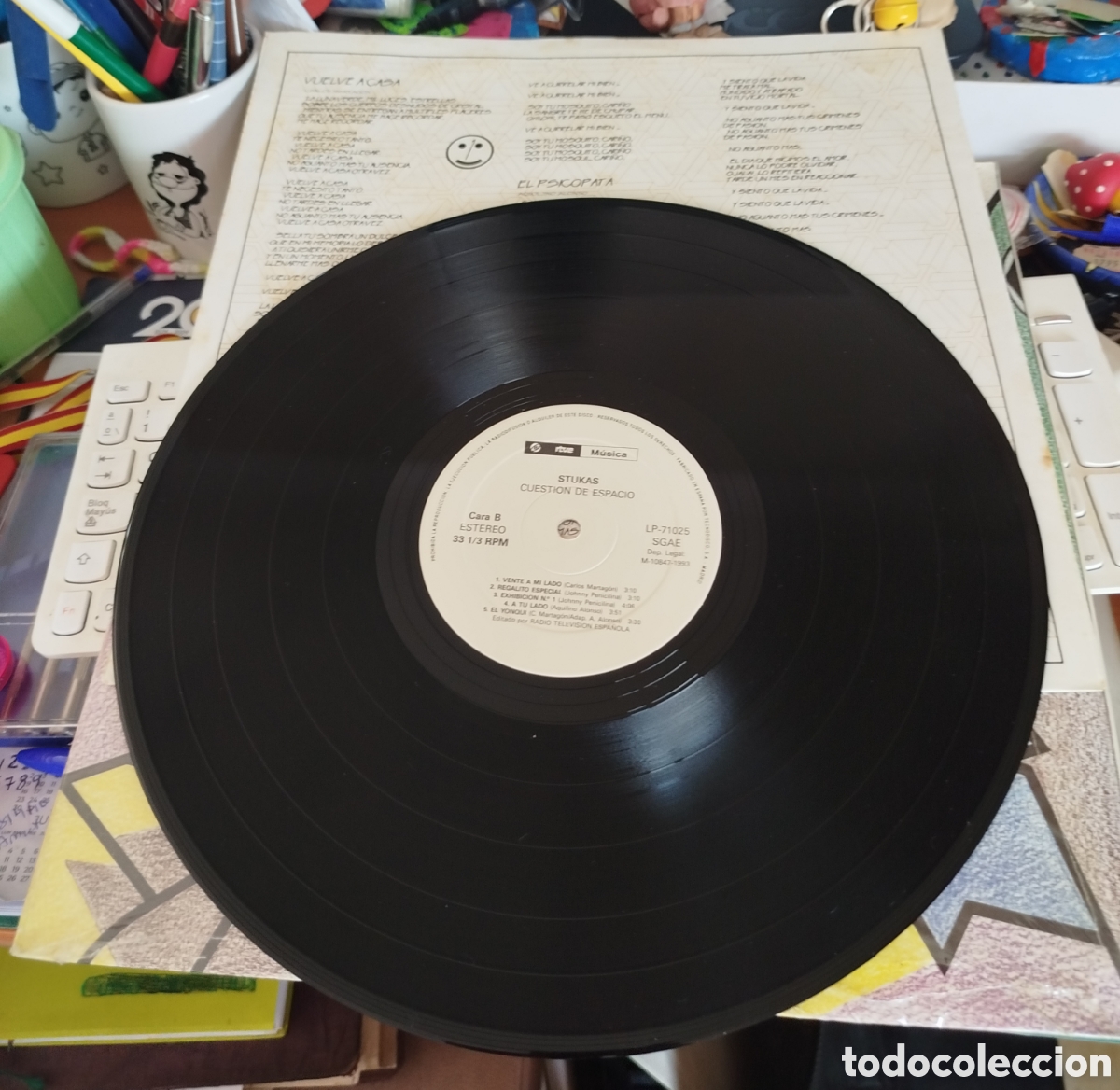 Discos de vinilo: Stukas - Cuesti&oacute;n de espacio - Foto 2