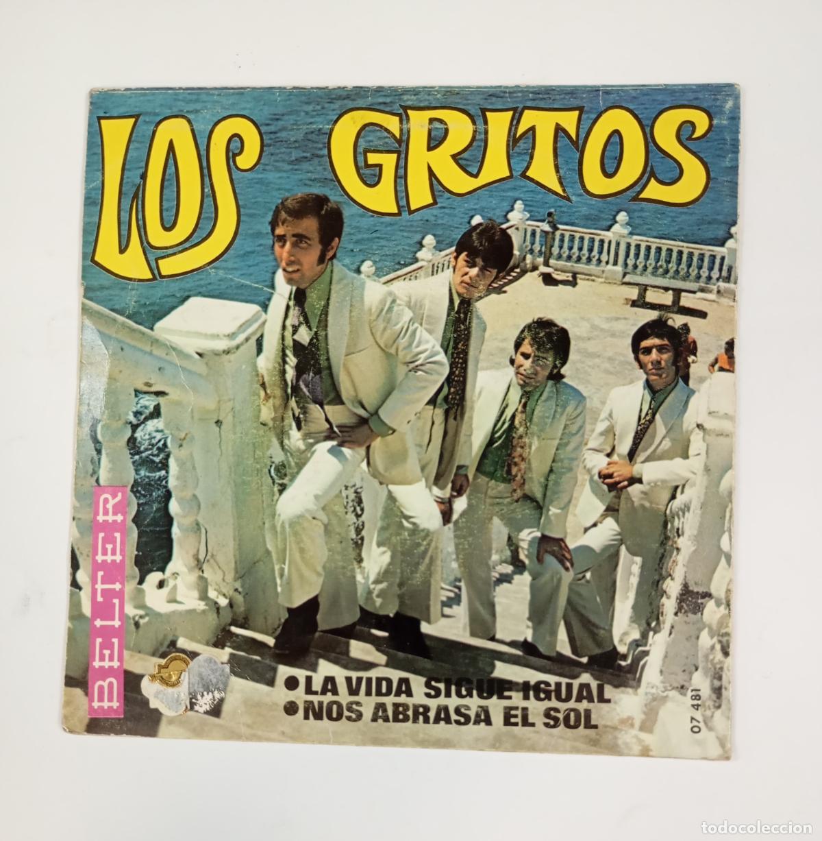 Discos de vinilo: LOS GRITOS. LA VIDA SIGUE IGUAL. SINGLE. TDKDS29B - Foto 2
