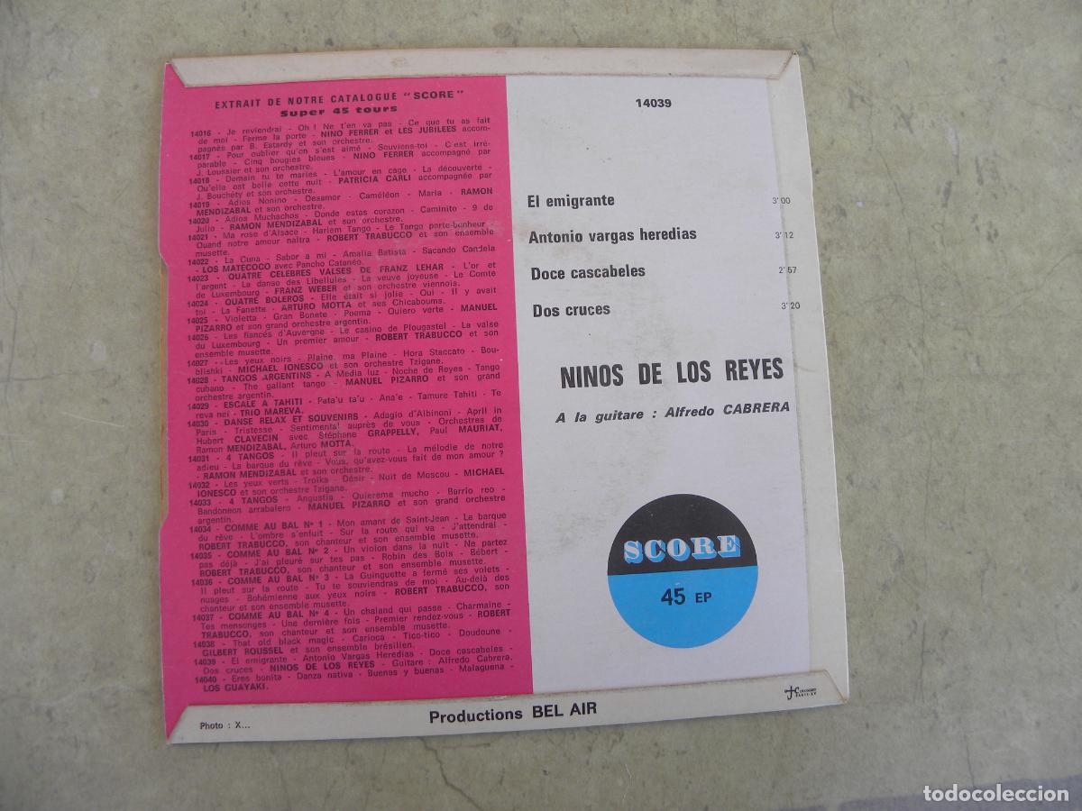 Discos de vinilo: NINOS DE LOS REYES -EL EMIGRANTE -EP - Foto 2