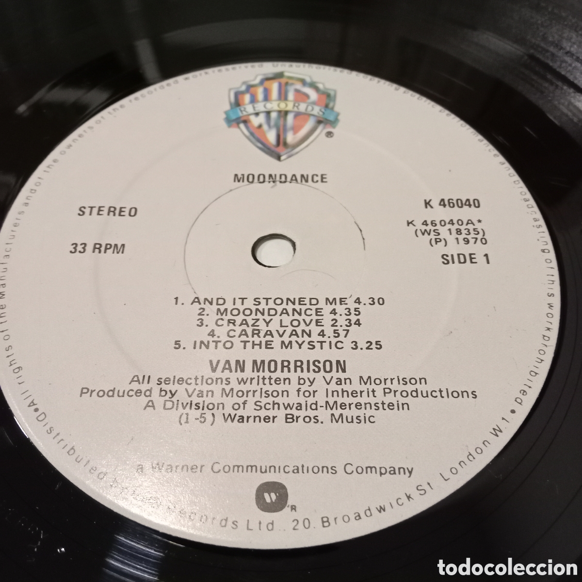 Discos de vinilo: VAN MORRISON - MOONDANCE - LP - Foto 4