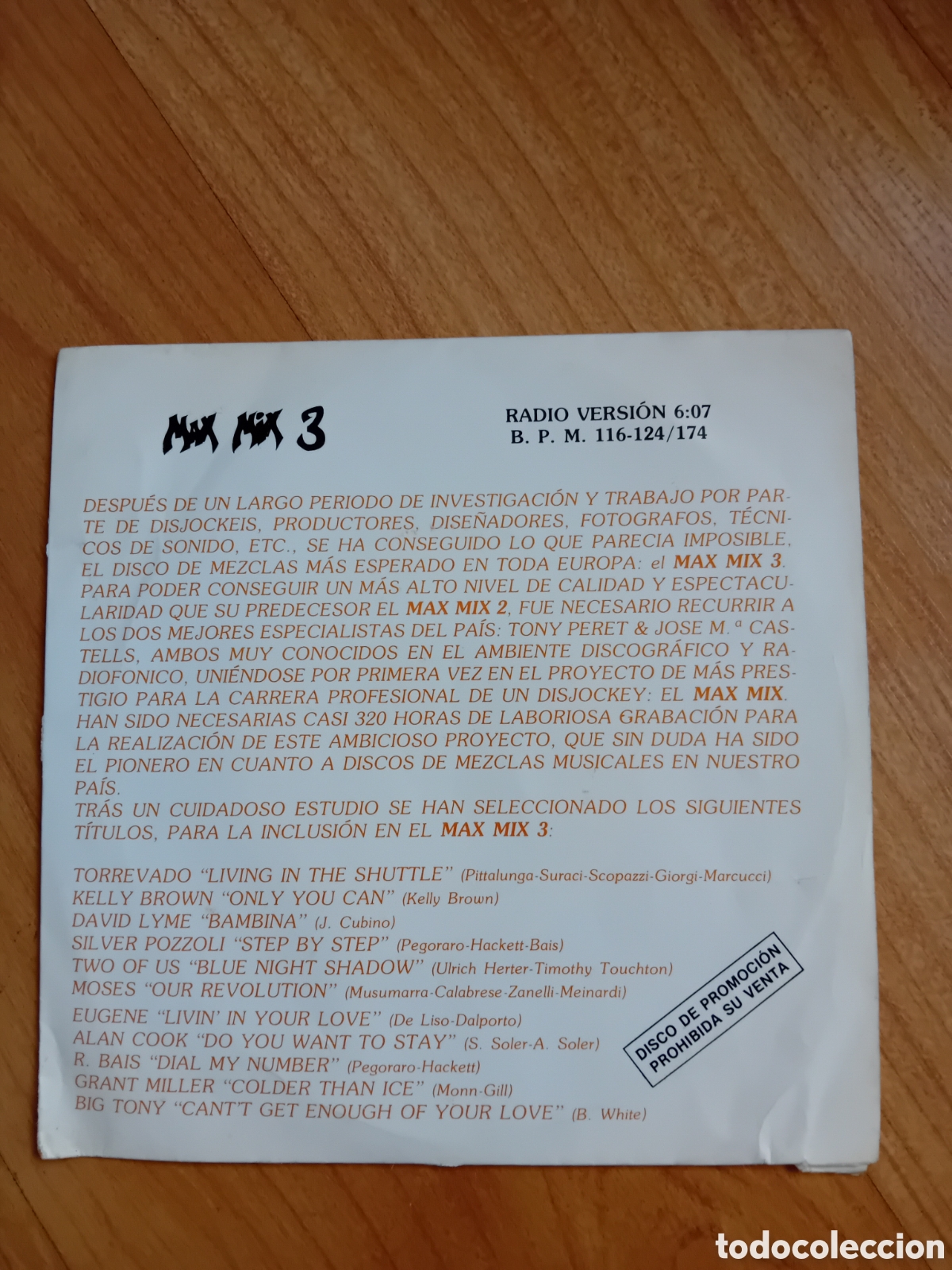 Discos de vinilo: MAX MIX 3. RADIO VERSION - Foto 1