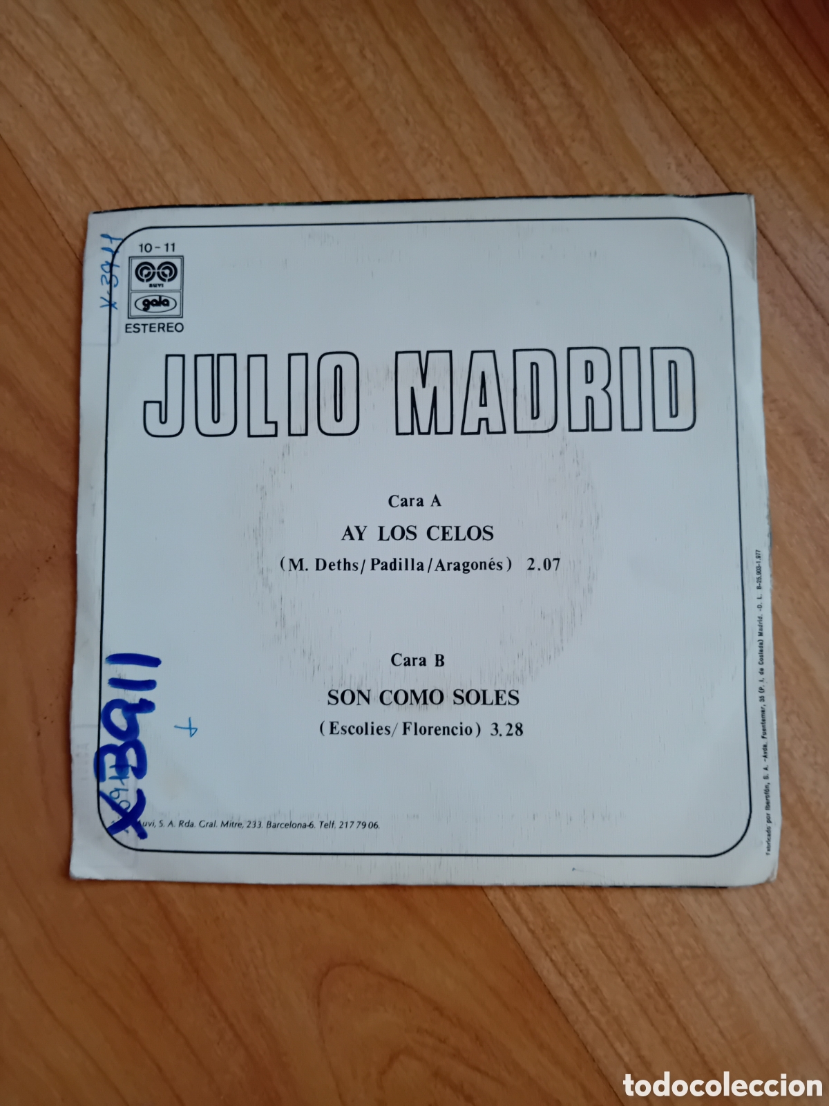 Discos de vinilo: JULIO MADRID. AY LOS CELOS - Foto 2