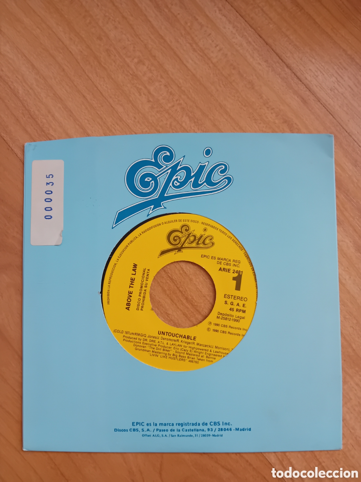 Discos de vinilo: ABOVE THE LAW. UNTOUCHABLE - Foto 1