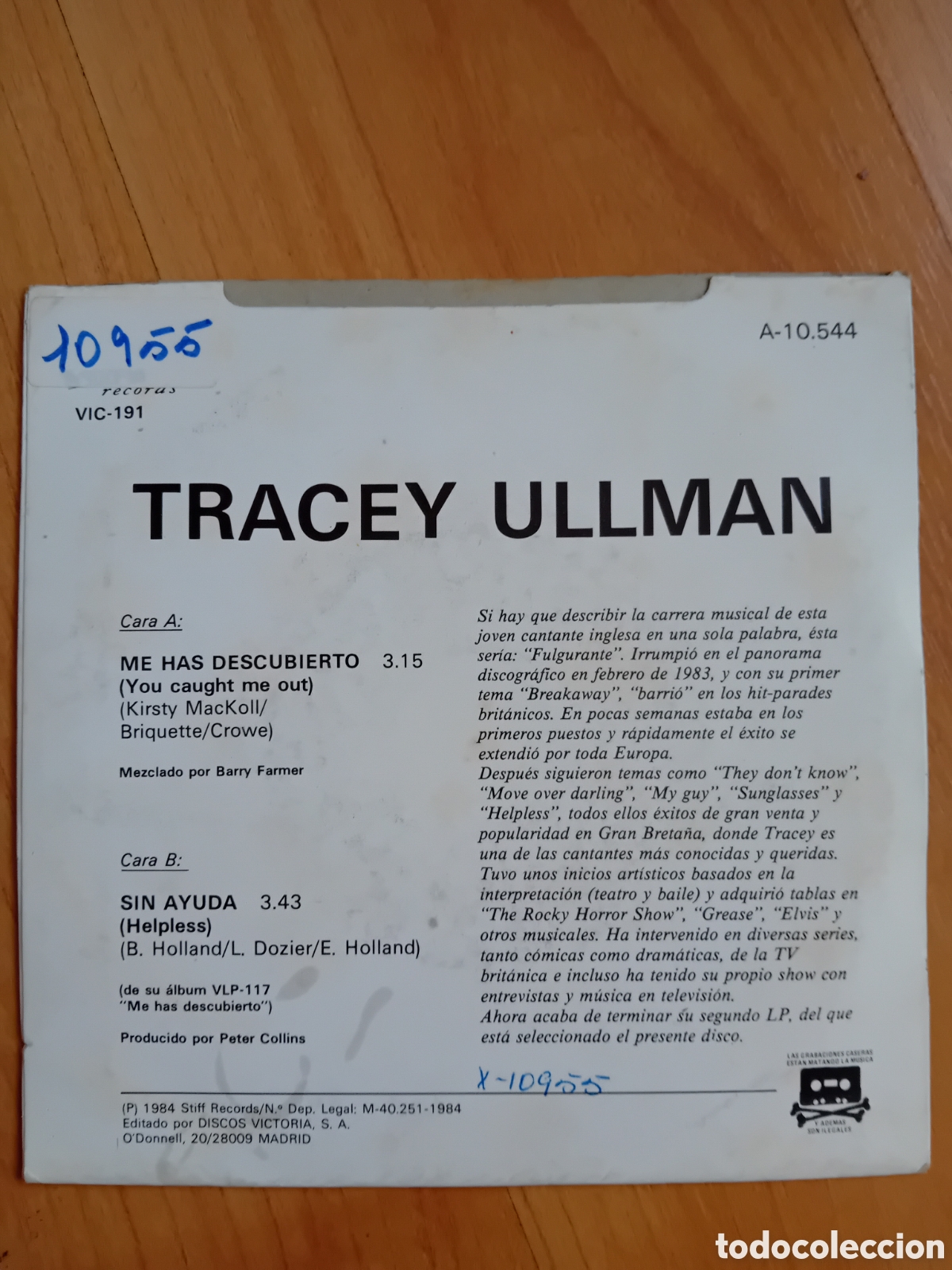 Discos de vinilo: TRACEY ULLMAN. ME HAS DESCUBIERTO - Foto 2