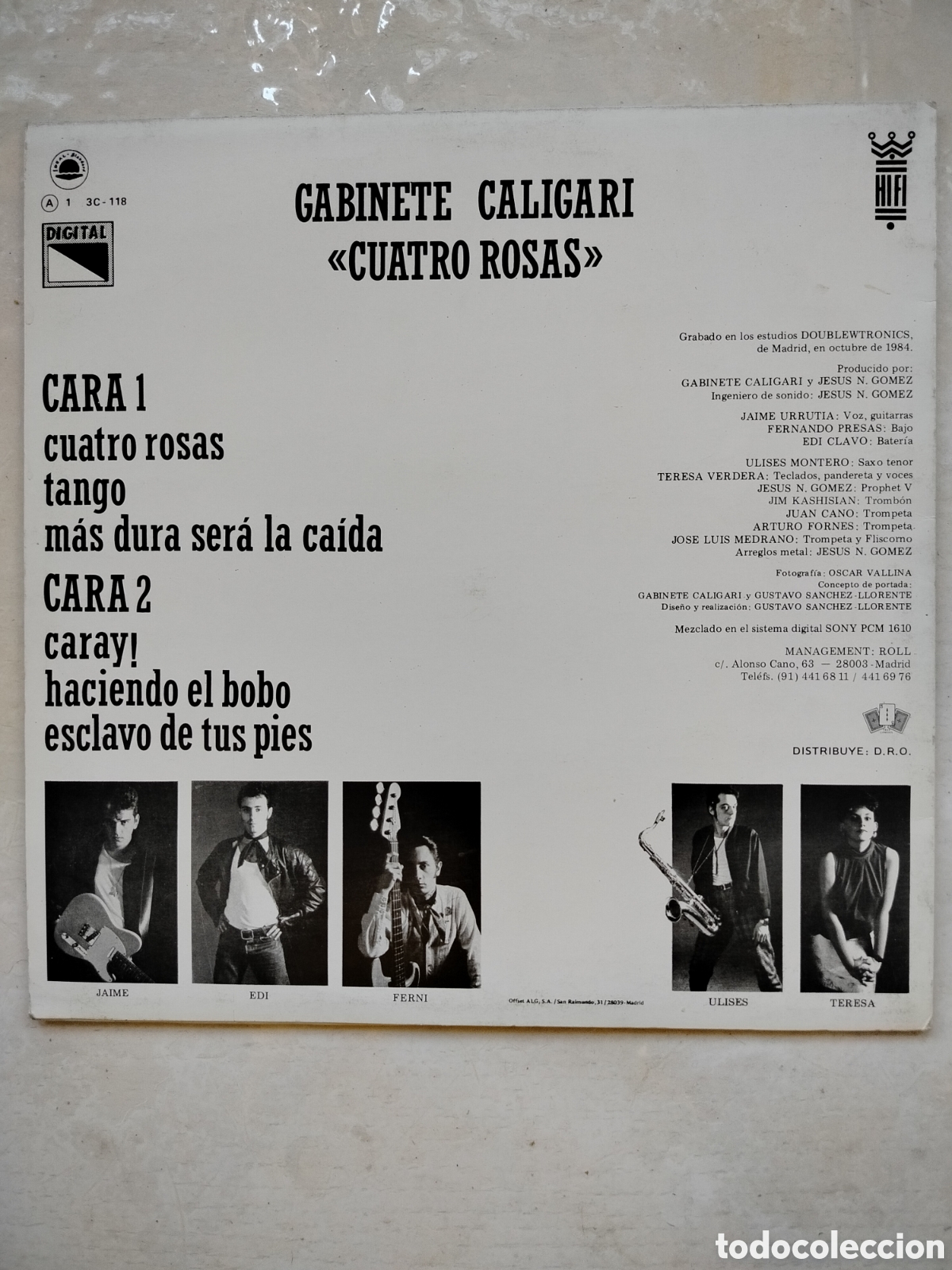 Discos de vinilo: Gabinete Caligari Mini-LP - Foto 2