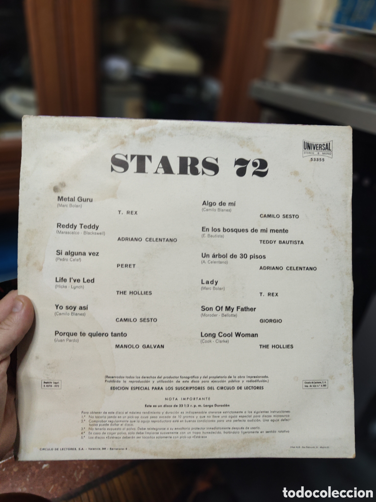 Discos de vinilo: DISCO VINILO STARS 72 - Foto 2